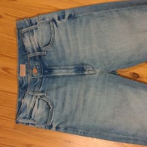 MOTHER Hustler Ankle Fray High rise denim jeans